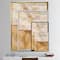Designart - Amber Modern Horizon - Abstract Canvas in Gold Frame